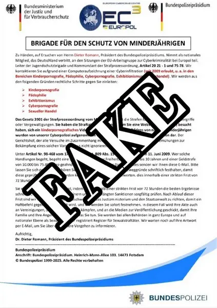 Germania, la Polizia avverte sui pericoli delle false e-mail ufficiali per i cittadini